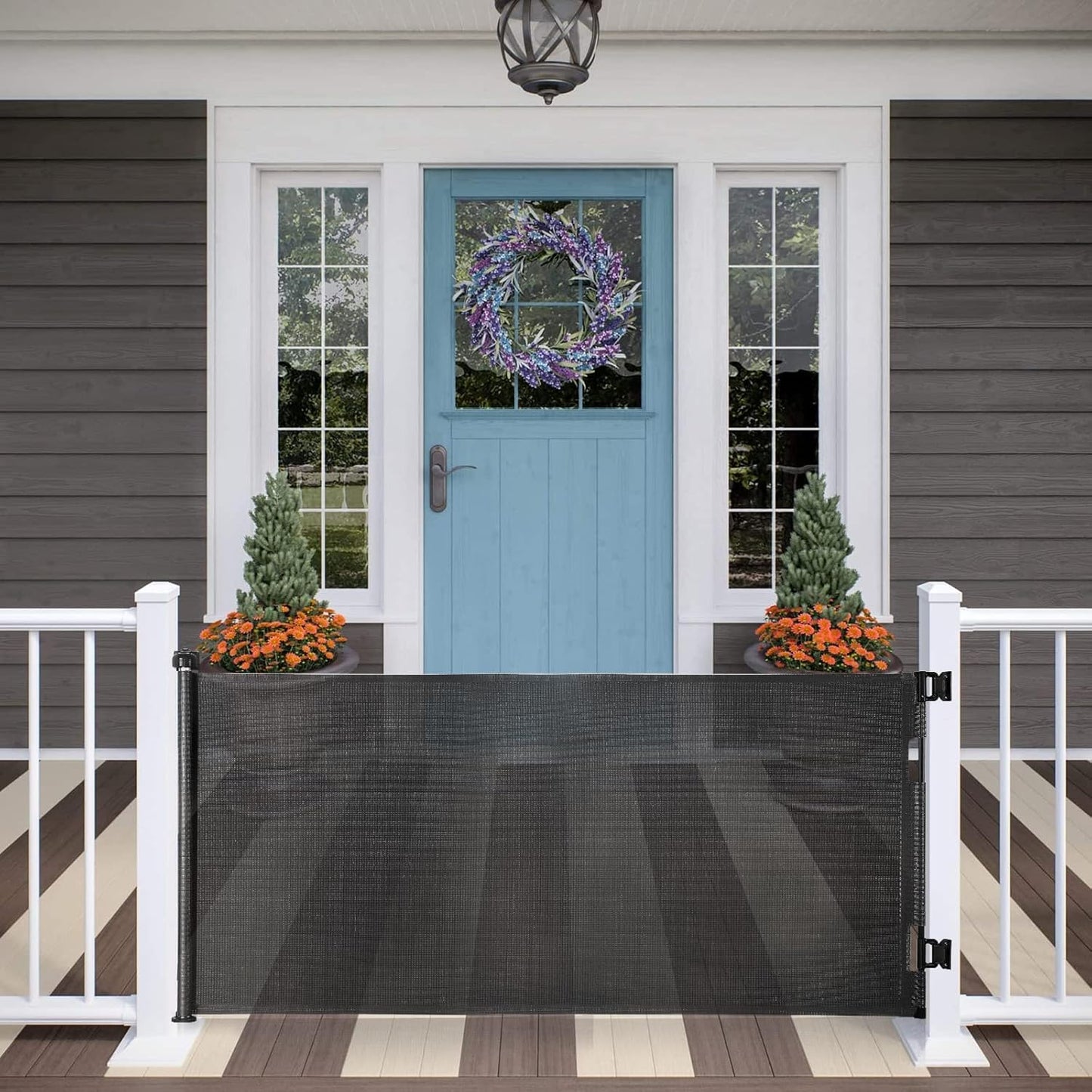 Upgraded Retractable Baby Gate for Extra Wide Safety Use