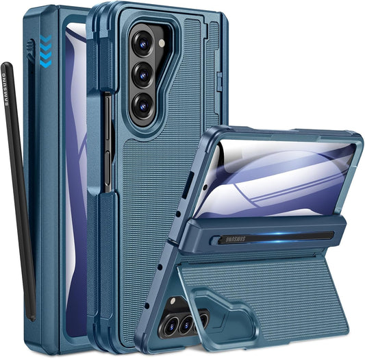 Caka Galaxy Z Fold 5 Case with S Pen Holder and Kickstand