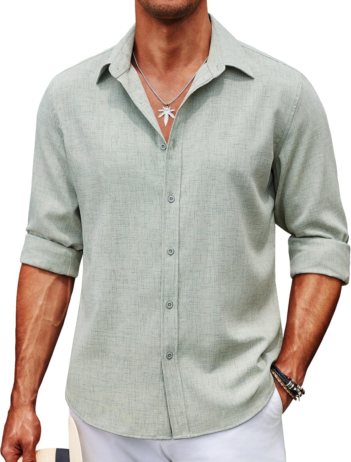 COOFANDY Men's Casual Button Down Shirt for Stylish Comfort