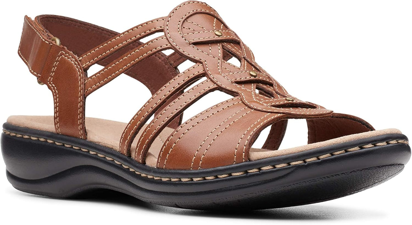 Clarks Women's Leisa Janna Sandal with Ortholite Comfort Features