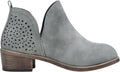 Women's Short Ankle Boots Low Heel Western Cutout - Breathable Style