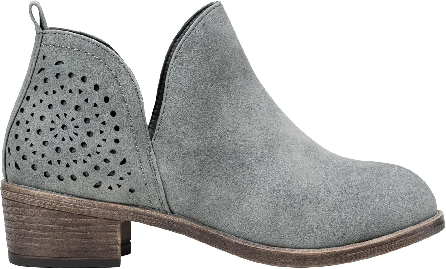 Vepose Women's Short Ankle Boots with Cutout Design and Comfort