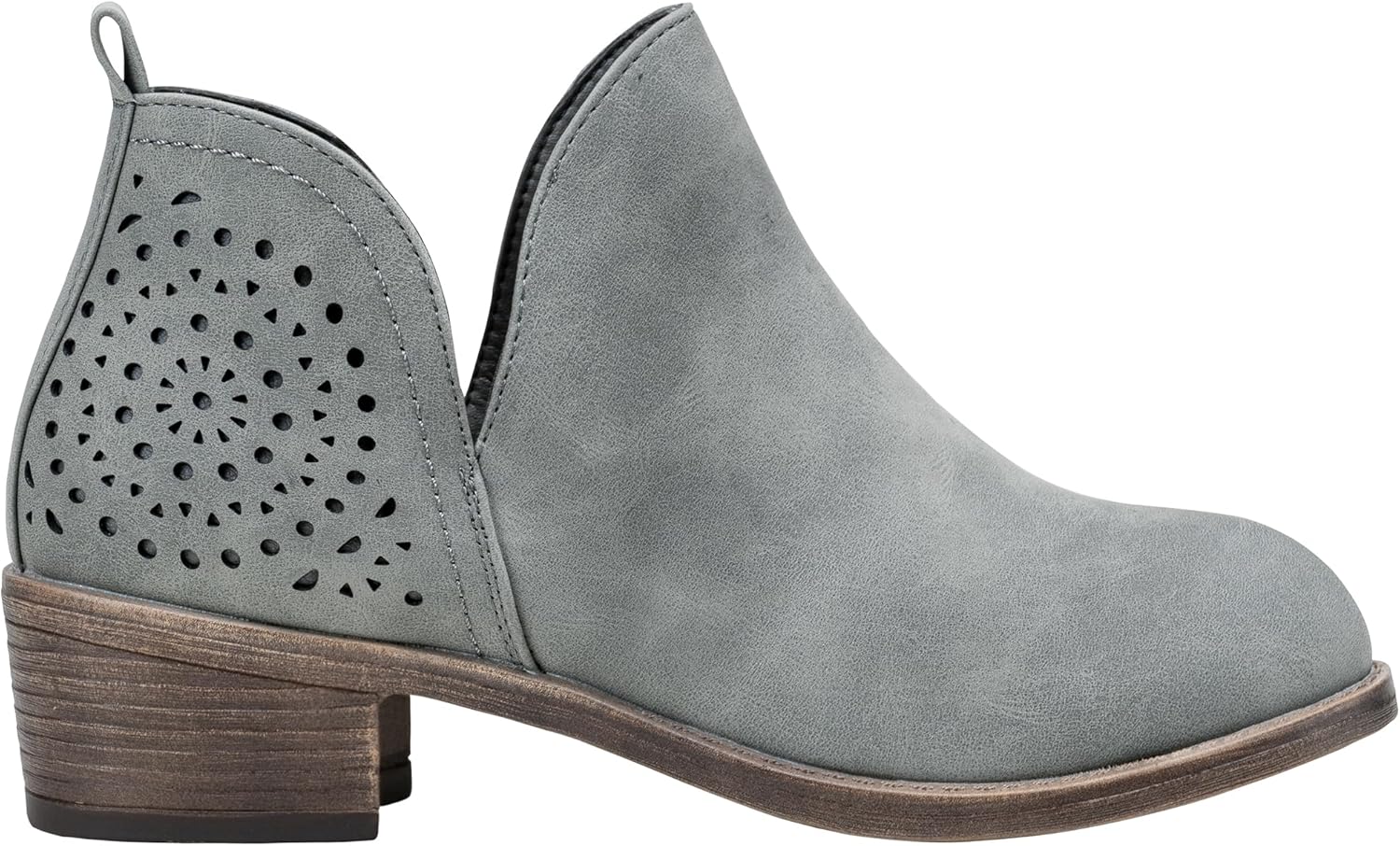 Vepose Women's Short Ankle Boots with Cutout Design and Comfort