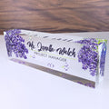 Personalized Acrylic Desk Name Plate Lavender Design - Custom