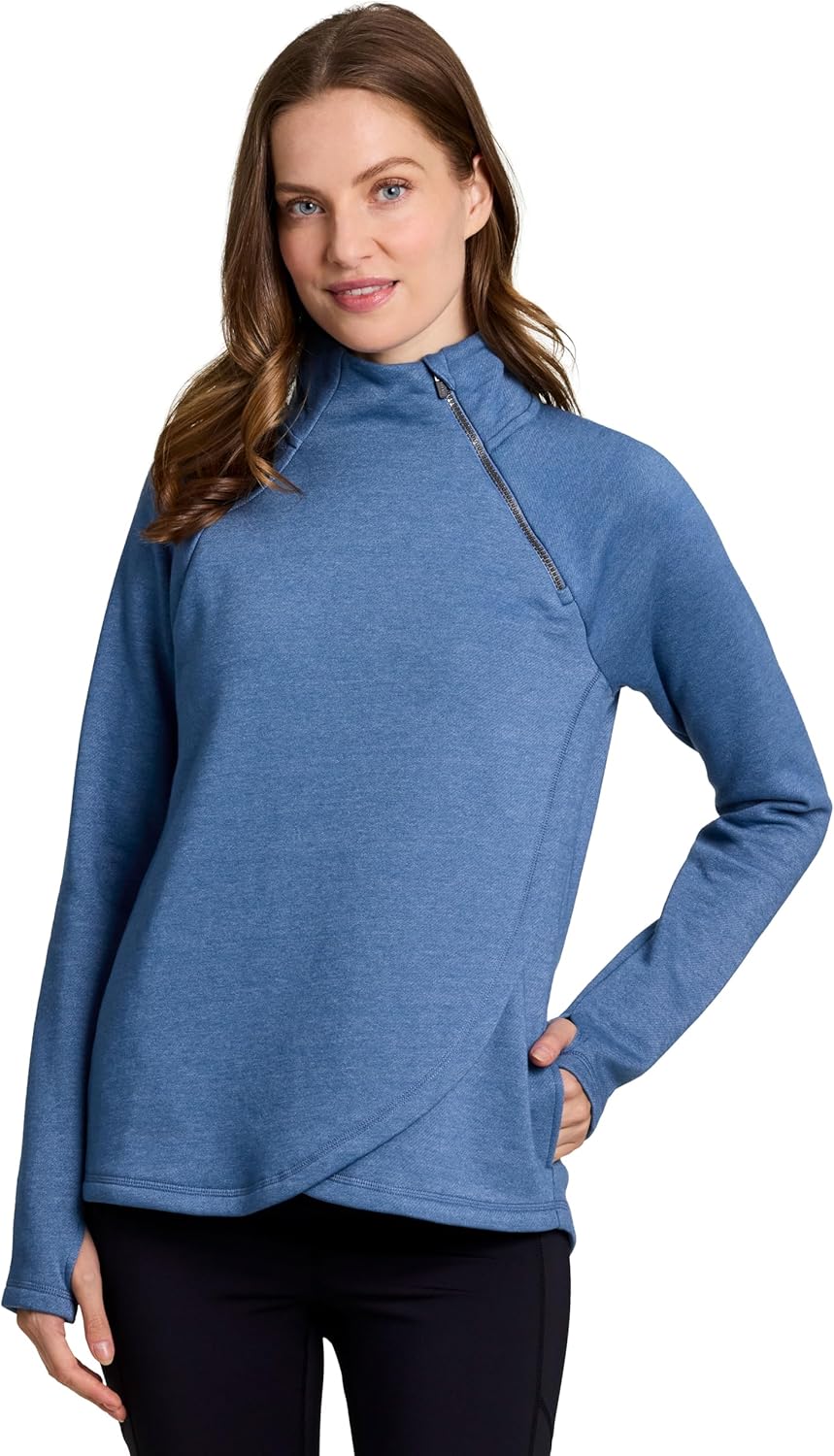 RBX Activewear Women's Fleece Sweatshirt with Pockets and Style