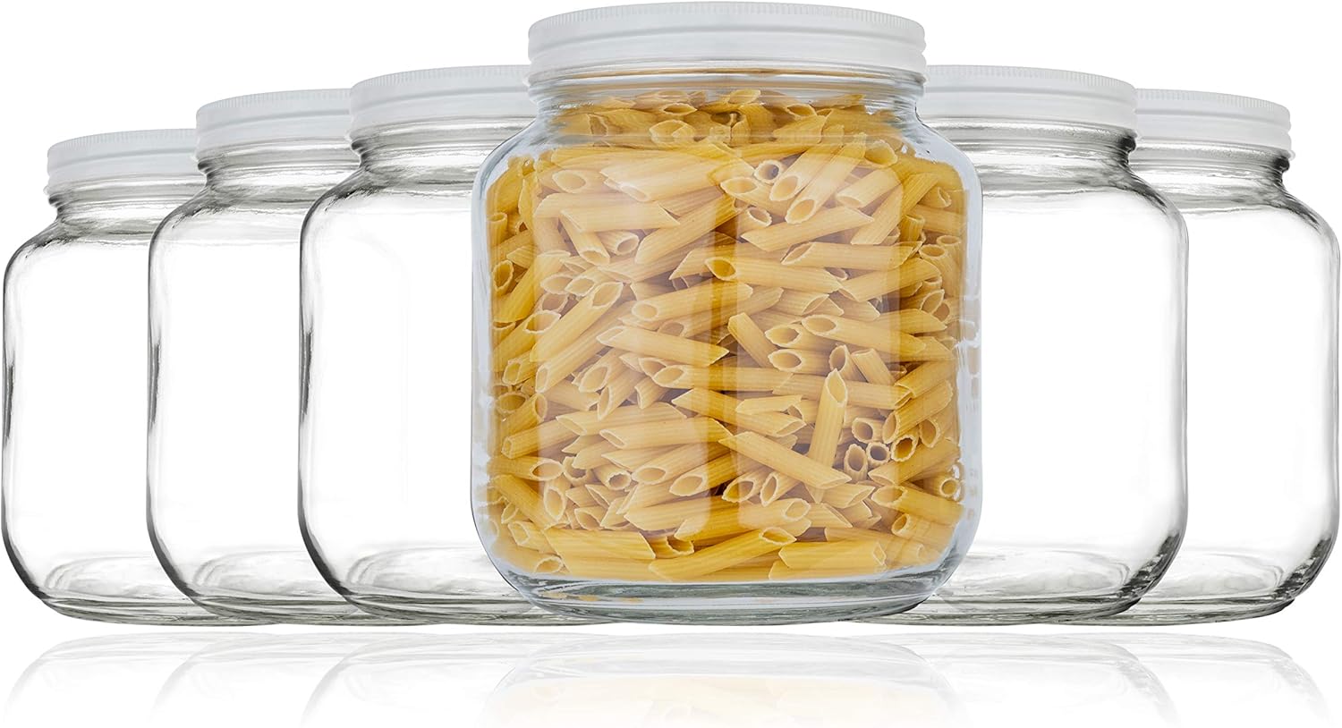 Half Gallon Glass Mason Jars for Canning and Fermenting Needs