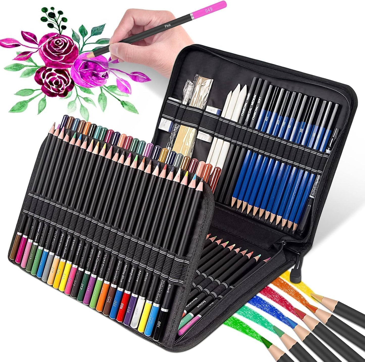 98PCS Drawing Kit for Artists and Hobbyists - Complete Art Set