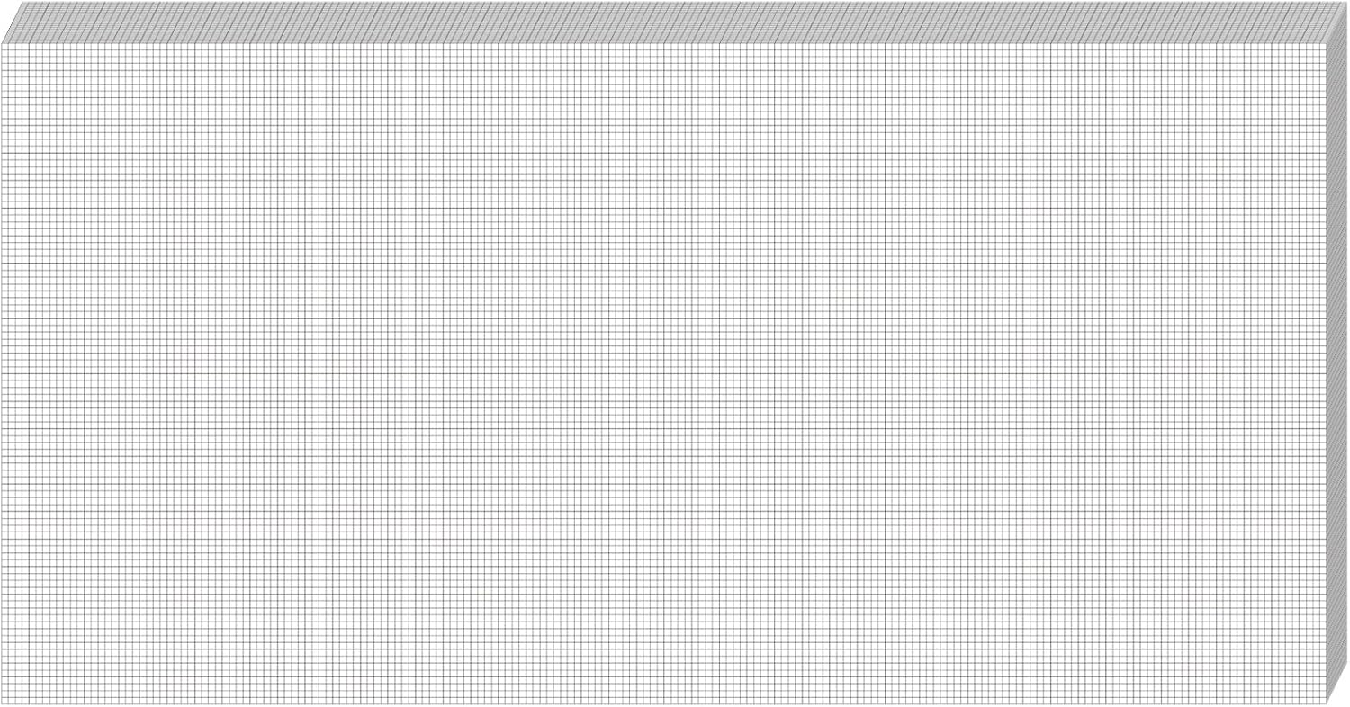 25 Sheet Graph Paper Pad for Engineers and Architects 24x48 in
