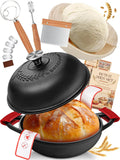 Dutch Oven Bread Baking Pot 6QT Cast Iron Design for Sourdough