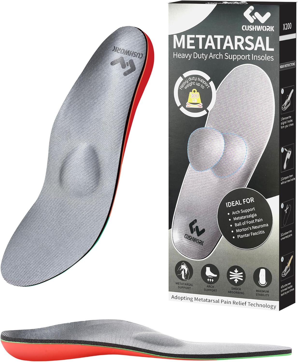 Morton's Neuroma Shoe Inserts for Pain Relief and Comfort
