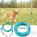 100FT Dog Runner with 15FT Tie Out Cable - Heavy Duty Trolley System