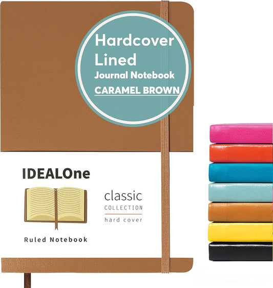 Premium A5 Hardcover Journal - 160 Lined Pages, 100GSM Thick Paper