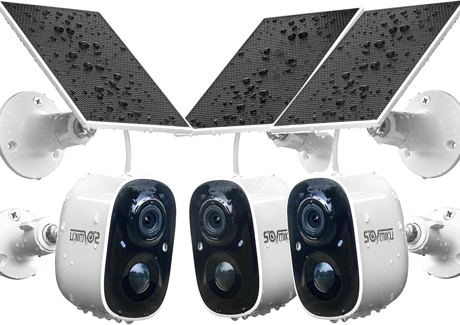 Wireless Solar Security Camera: PIR Motion, Two-Way Audio, Color Night Vision