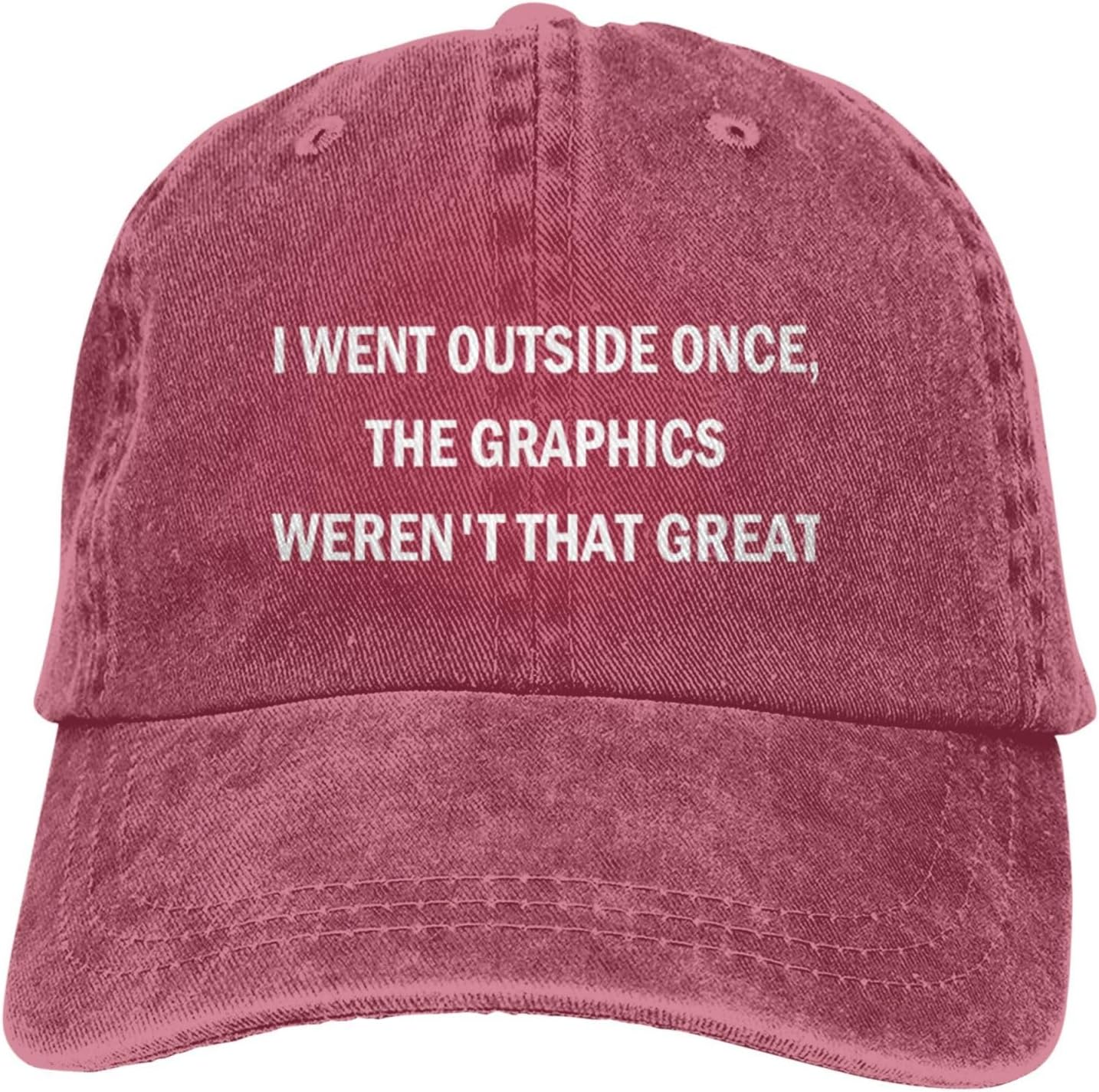I-Went-Outside-Once Funny Dad Hat by HILLBACK