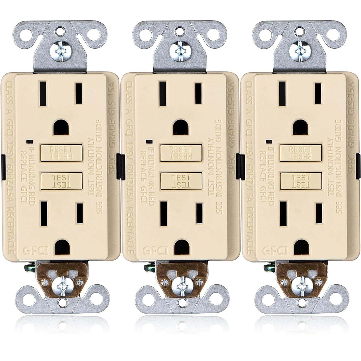 Faith 15A GFCI Outlets with LED Indicator for Safety and Style