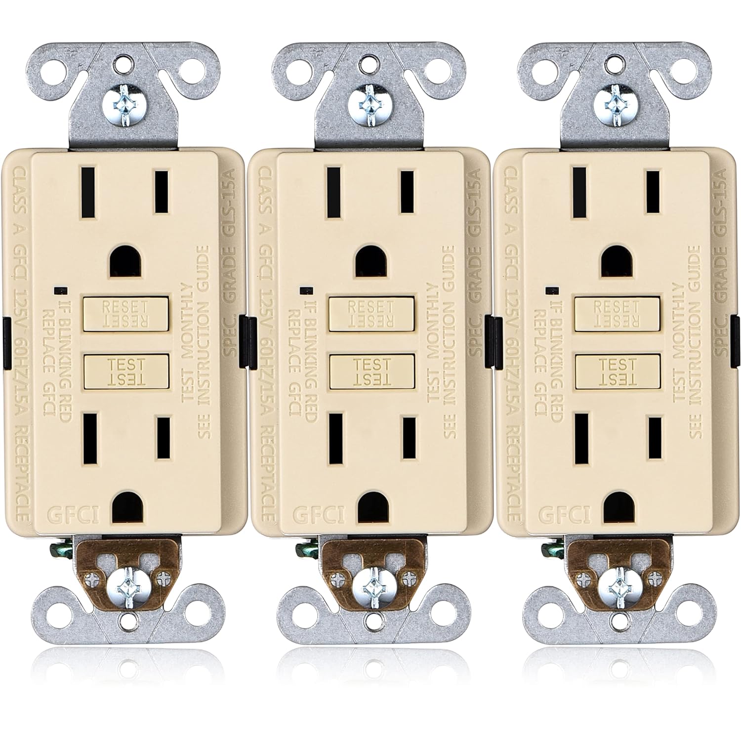 Faith 15A GFCI Outlets with LED Indicator for Safety and Style