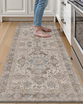 LUMI Kitchen Mat 24x59 Taupe Anti Fatigue Memory Foam - Comfort