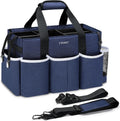 Extra Large Cleaning Caddy Bag with Foldable Dividers - Organizer Tote
