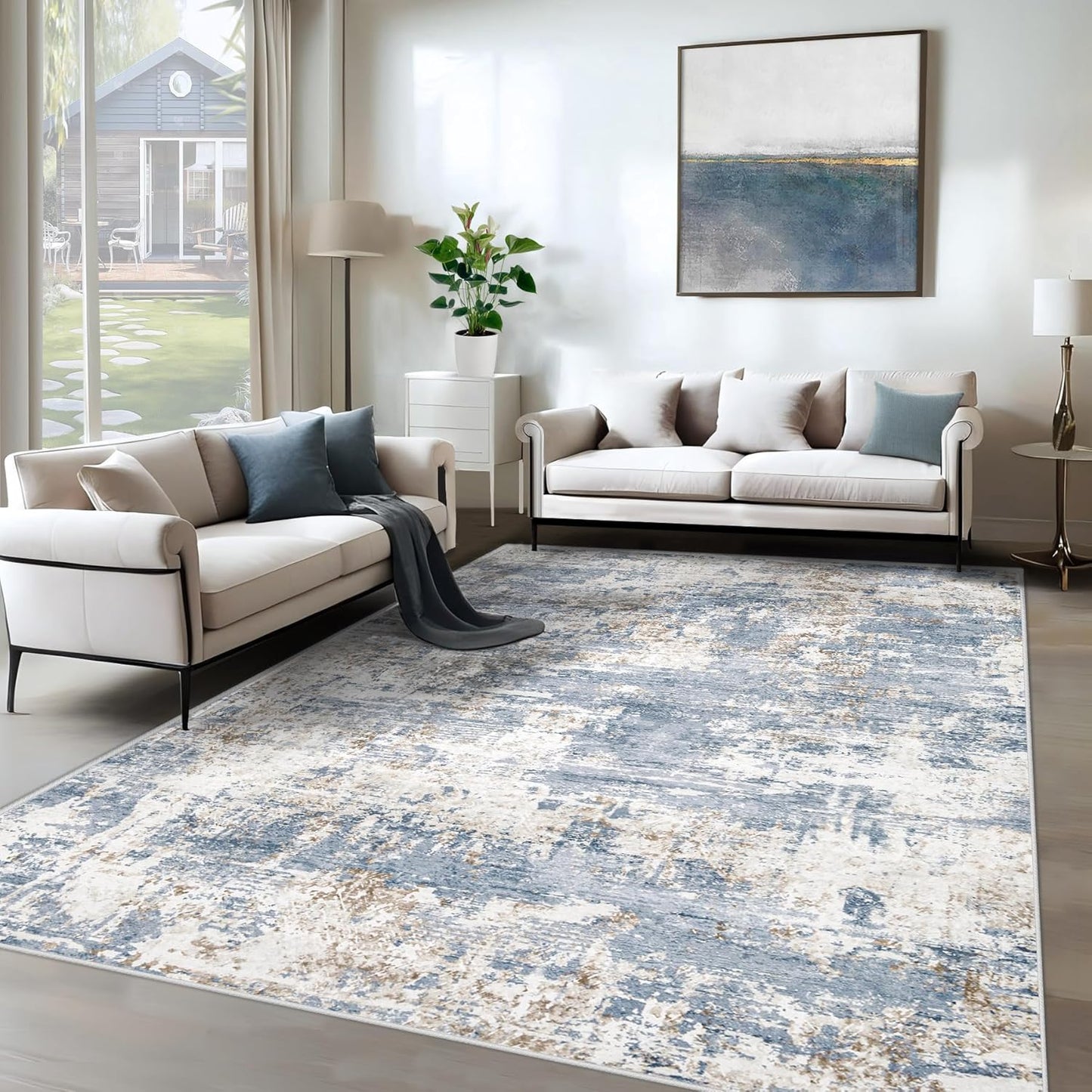 6x9 Area Rugs for Living Room - Soft Non Slip Kids Rug