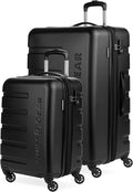 SwissGear 7366 Hardside 2-Piece Luggage Set Black - 19/27