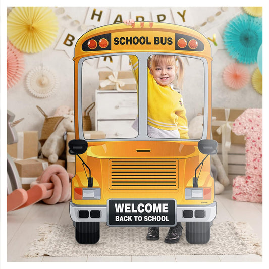 Custom School Bus Photo Frame for Back to School Fun