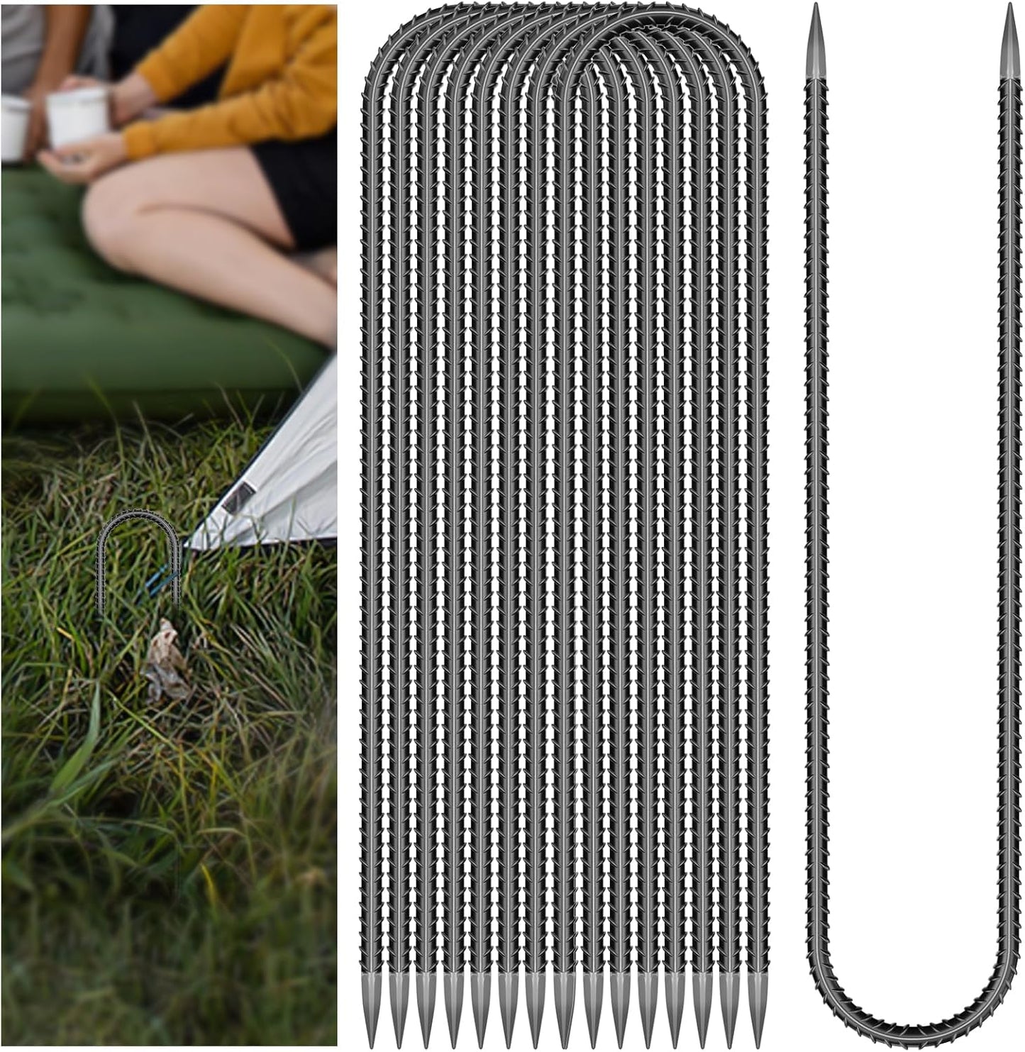 30 Pieces Heavy Duty Trampoline Stakes Anchors for Outdoor Use