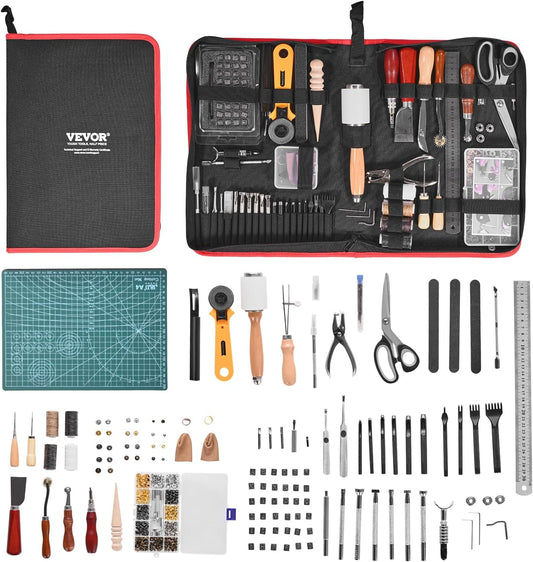 VEVOR Leather Working Tools Kit for Crafting Enthusiasts