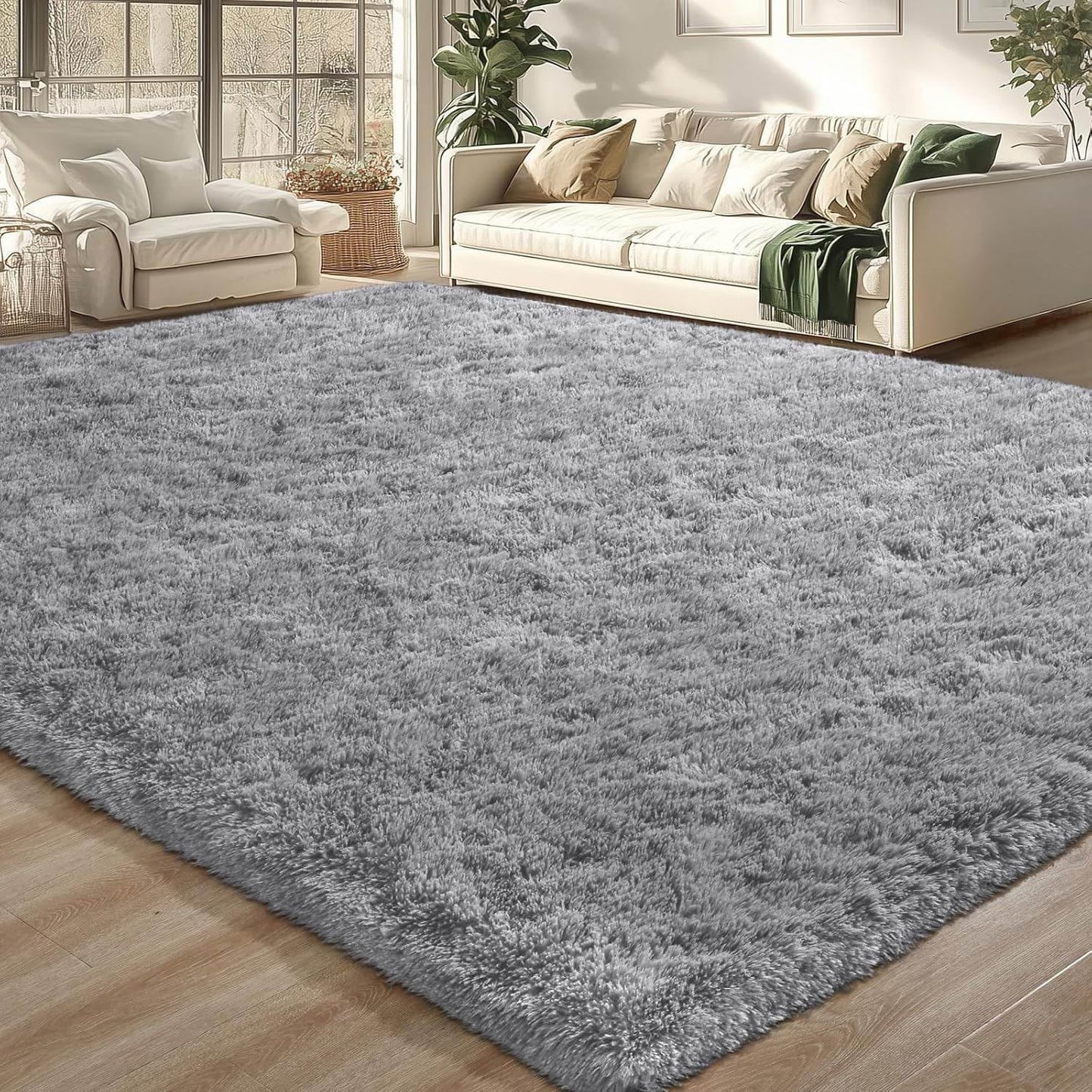 Merelax Soft Modern Indoor Large Shaggy Rug for Home Decor