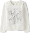Girls Long Sleeve Crew Neck Pullover Sweater - Combed Cotton