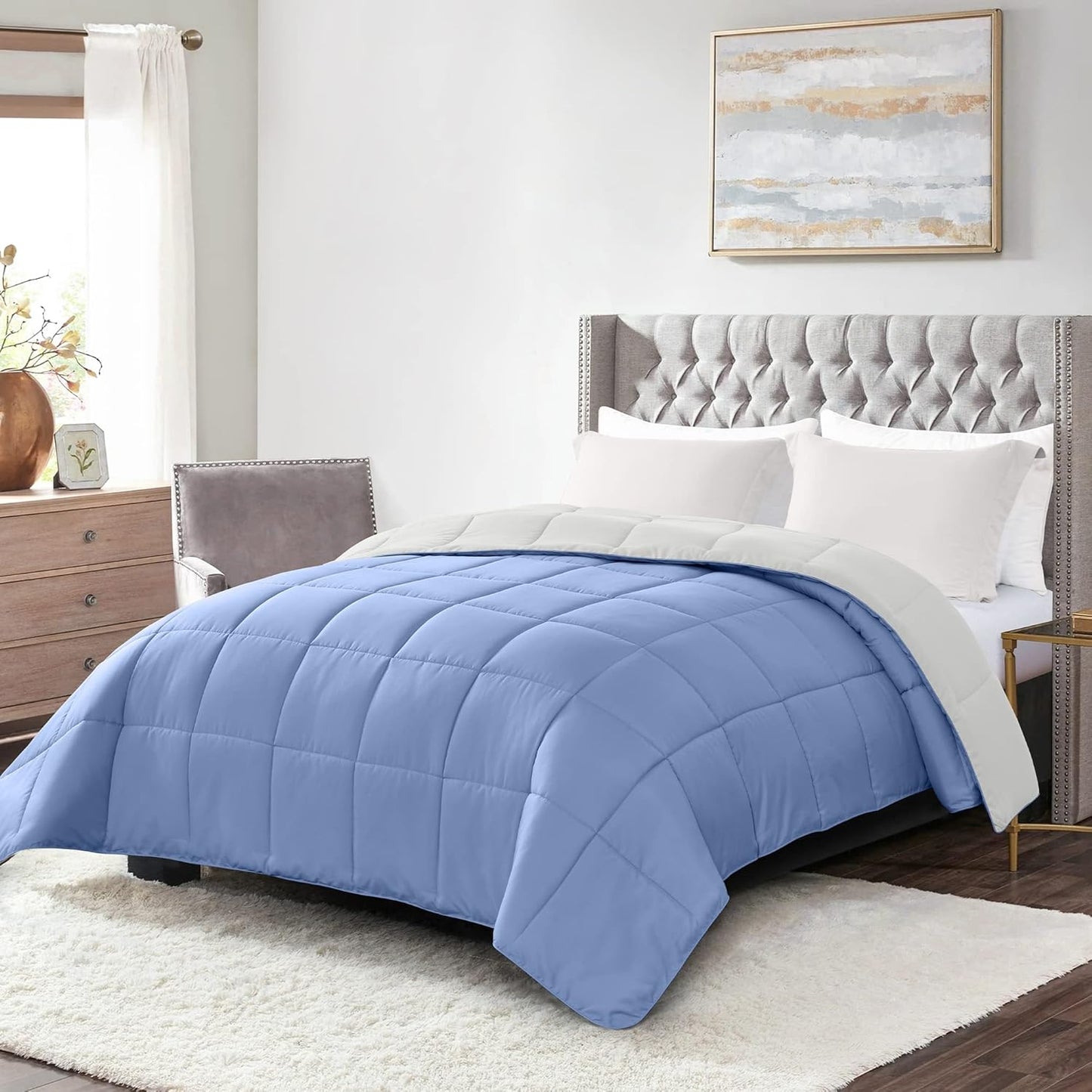 California King Comforter - Lightweight Reversible Bedding Insert