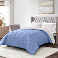 Homelike Moment Comforter King Size Reversible Blue/White