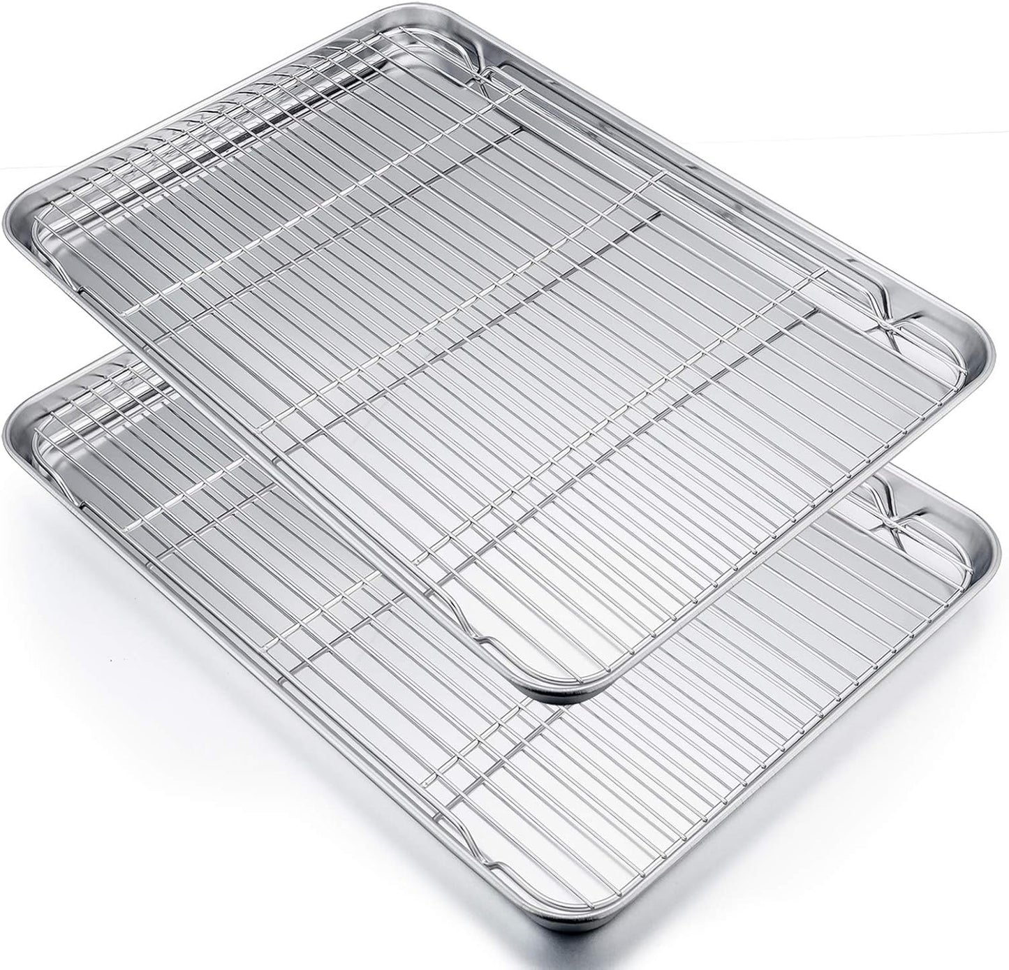 Stainless Steel Baking Sheet Set with Racks for Perfect Baking