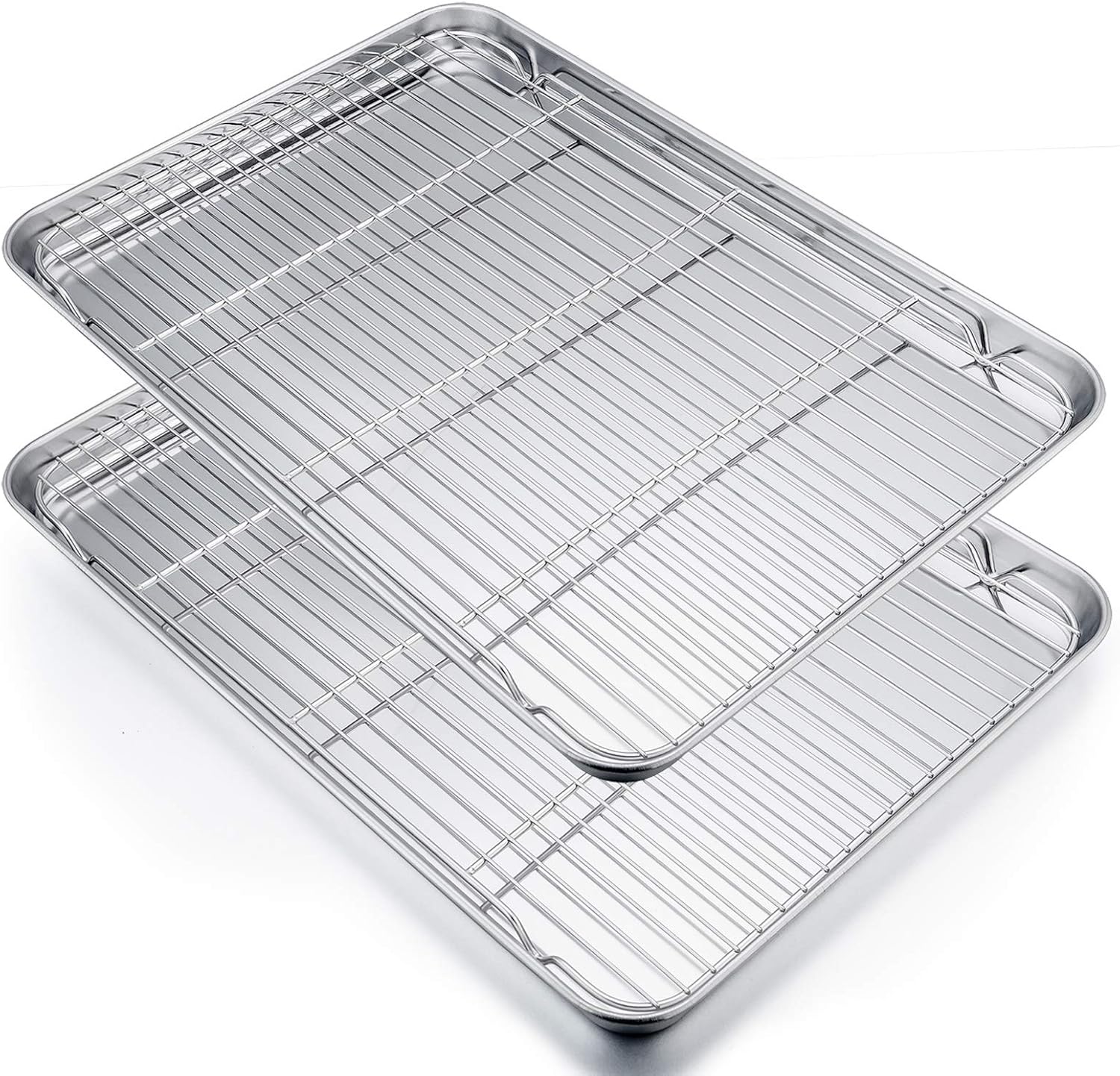Stainless Steel Baking Sheet Set with Racks for Perfect Baking
