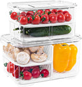 Food Storage Containers Fridge Produce Saver - Keeps Produce Fresher