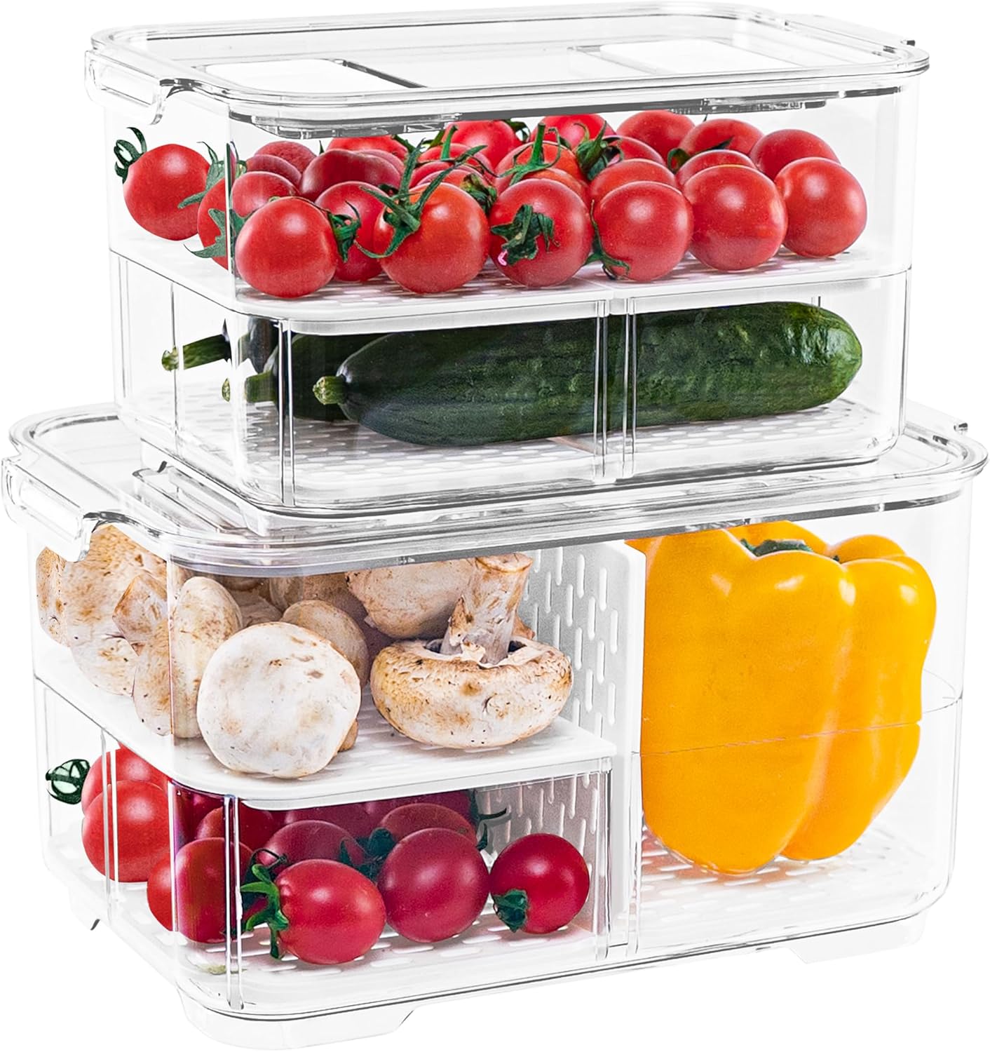 elabo Food Storage Containers for Fresh Fruits and Veggies