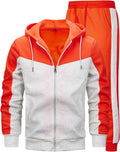 Men's 2 Pieces Tracksuit Full Zip Jogger Sports Suit - Comfortable Hem