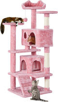 Yaheetech 54in Cat Tree Tower - Multi-Level Playhouse for Kittens
