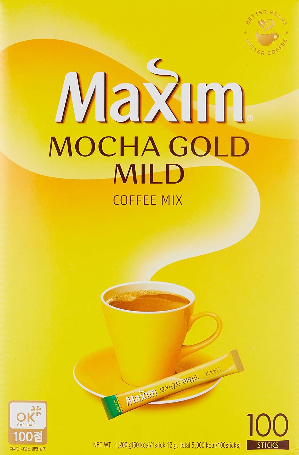 Maxim Mocha Gold Mild Coffee Mix - Rich 100pc
