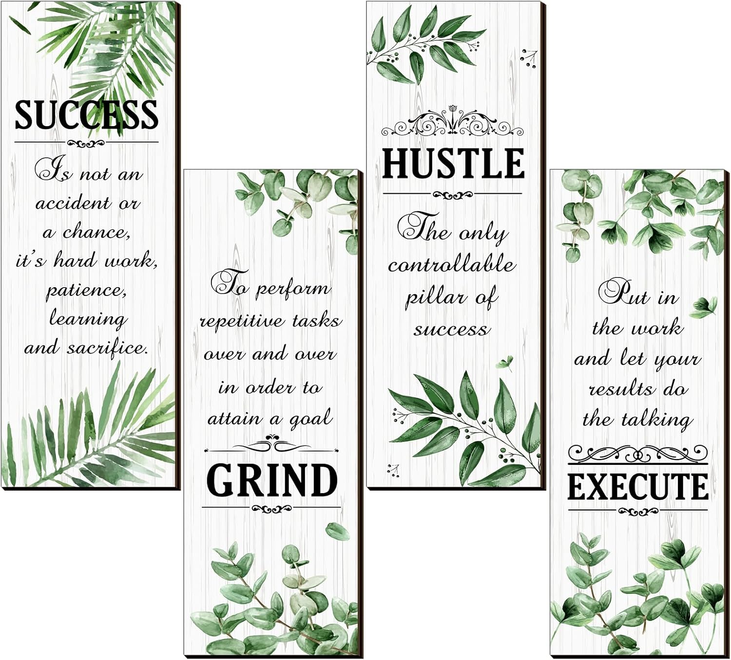 Inspirational Rustic Wall Art Set