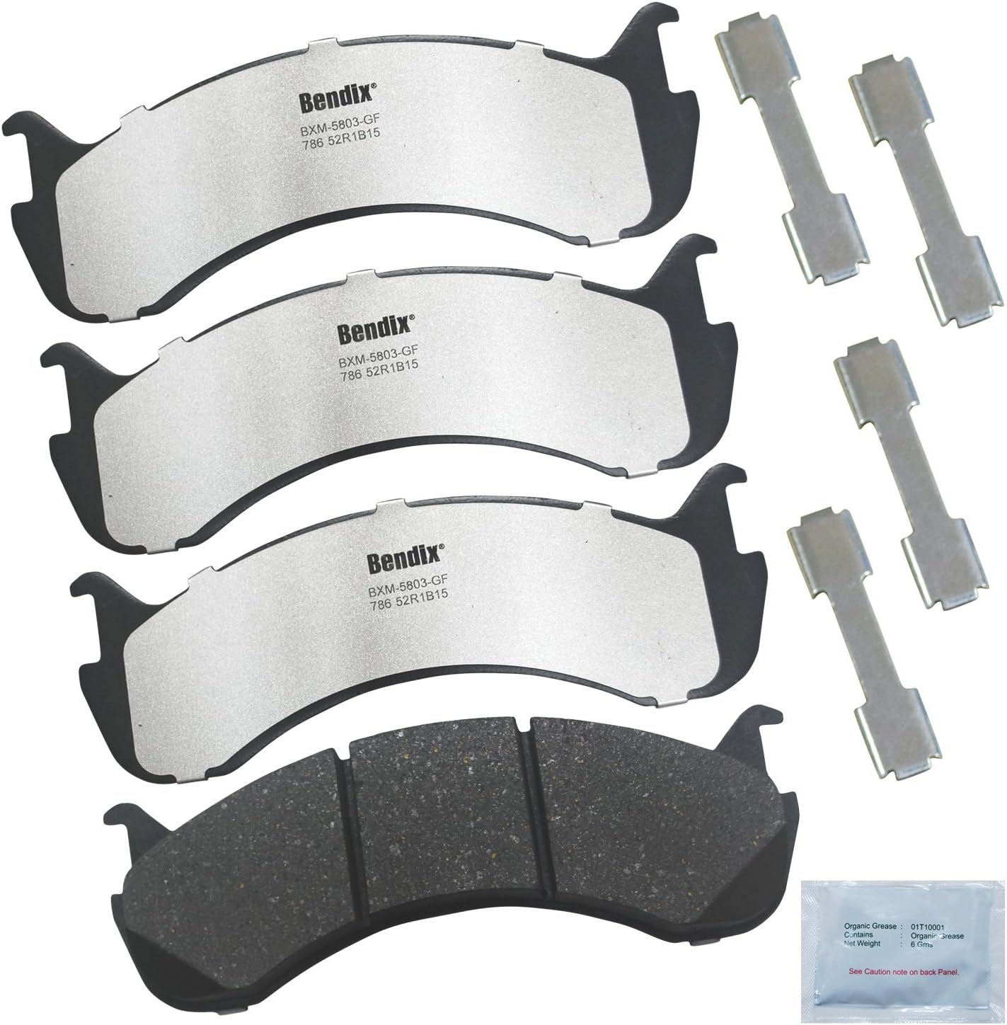 Bendix Fleet Metlok MKD786FM Brake Pads for Blue Bird Buses