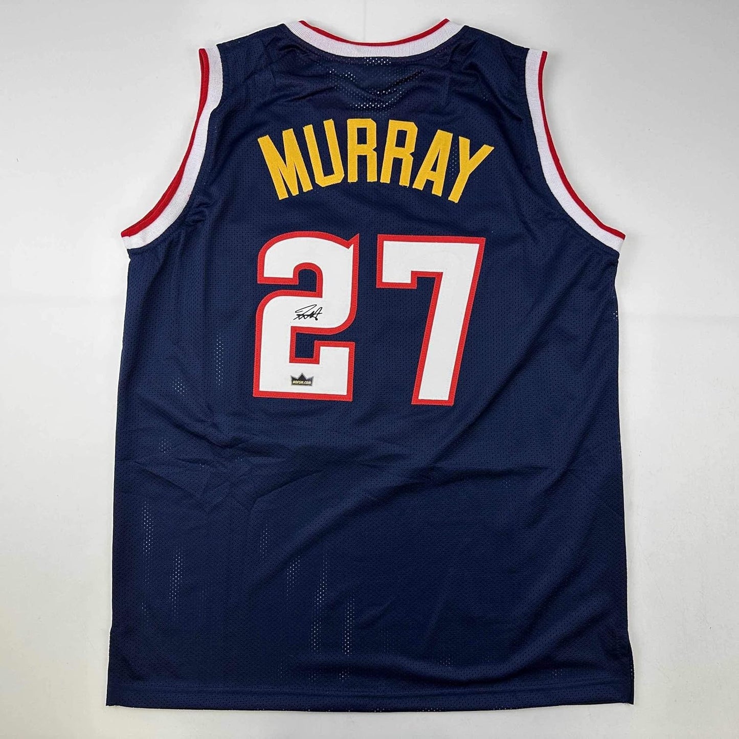 Facsimile Autographed Jamal Murray Denver Blue Basketball Jersey