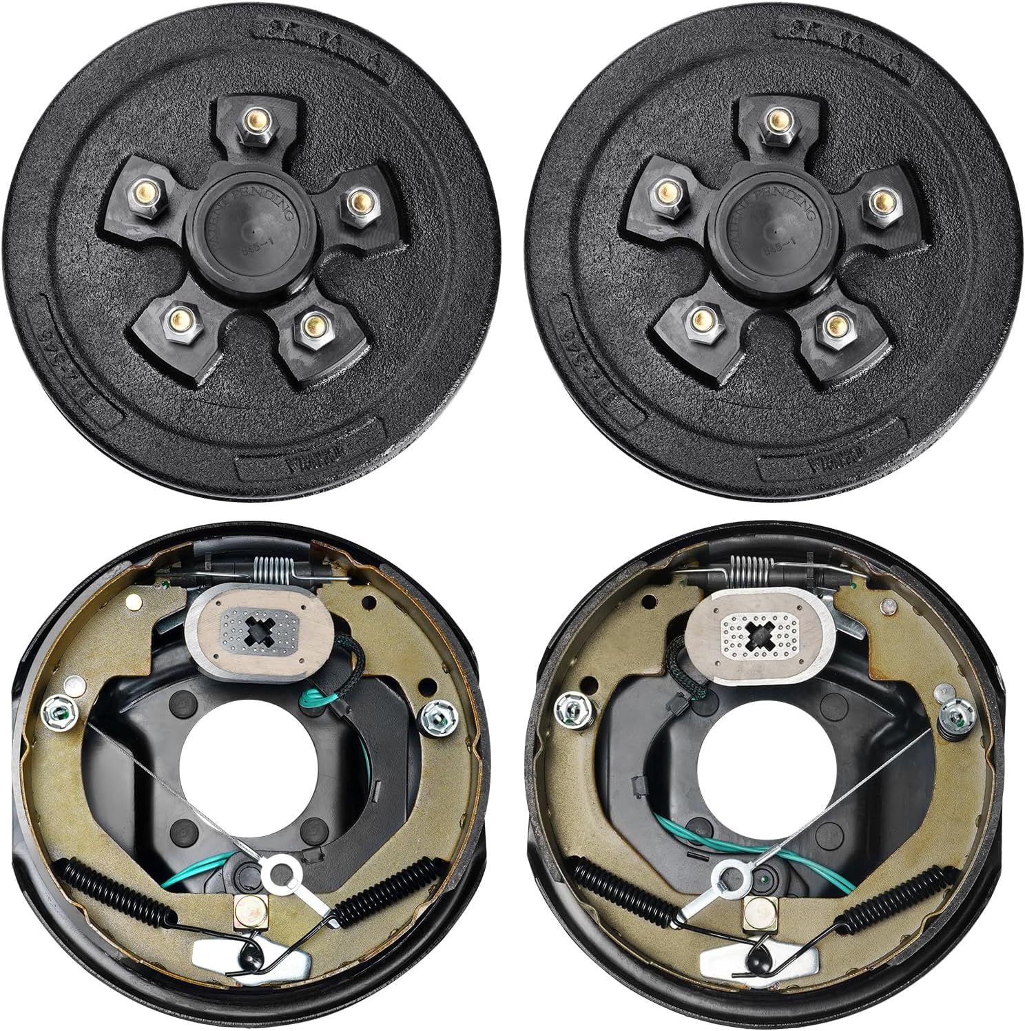 VEVOR Trailer Hub Drum Kits with Electric Brakes for 3500 lbs