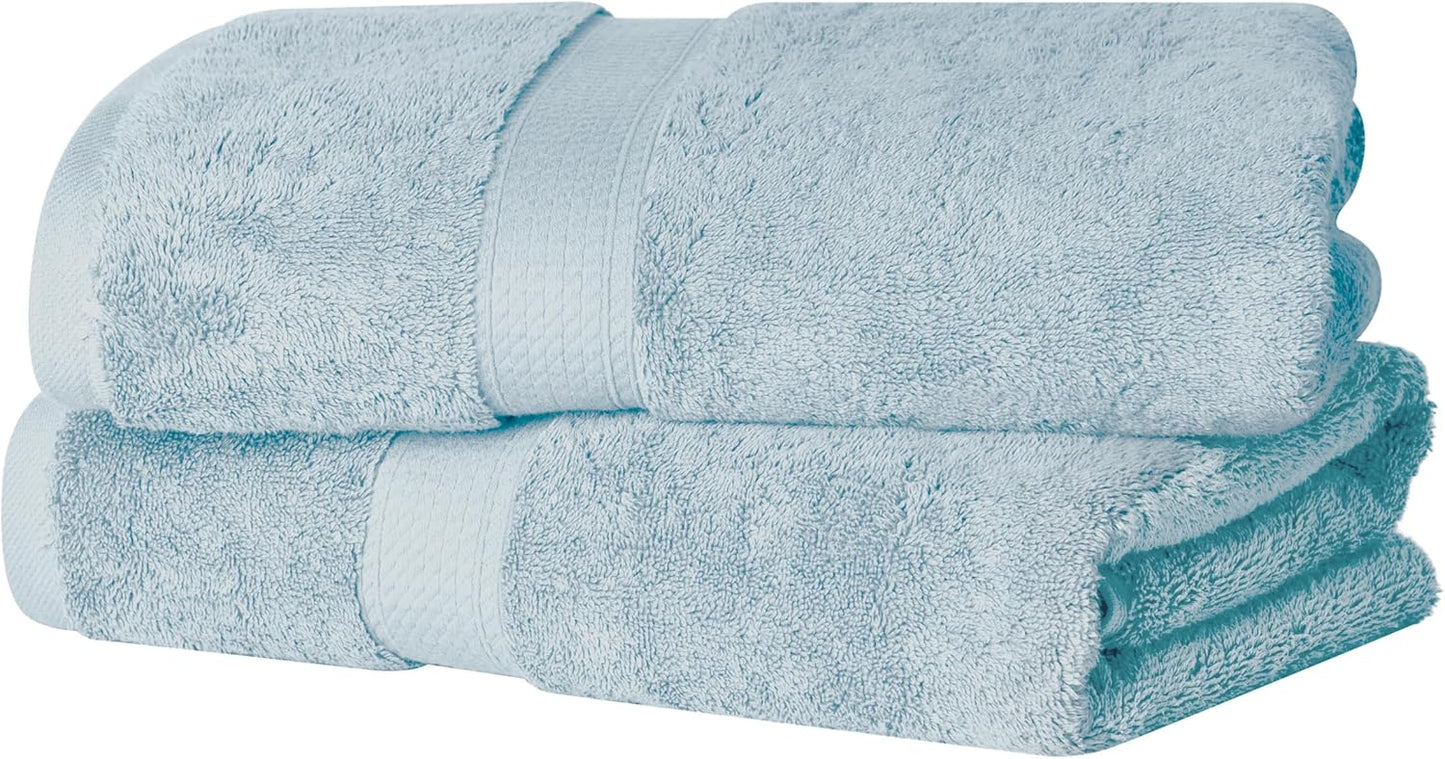 Superior Egyptian Cotton Pile Bath Towel Set of 2 for Luxury