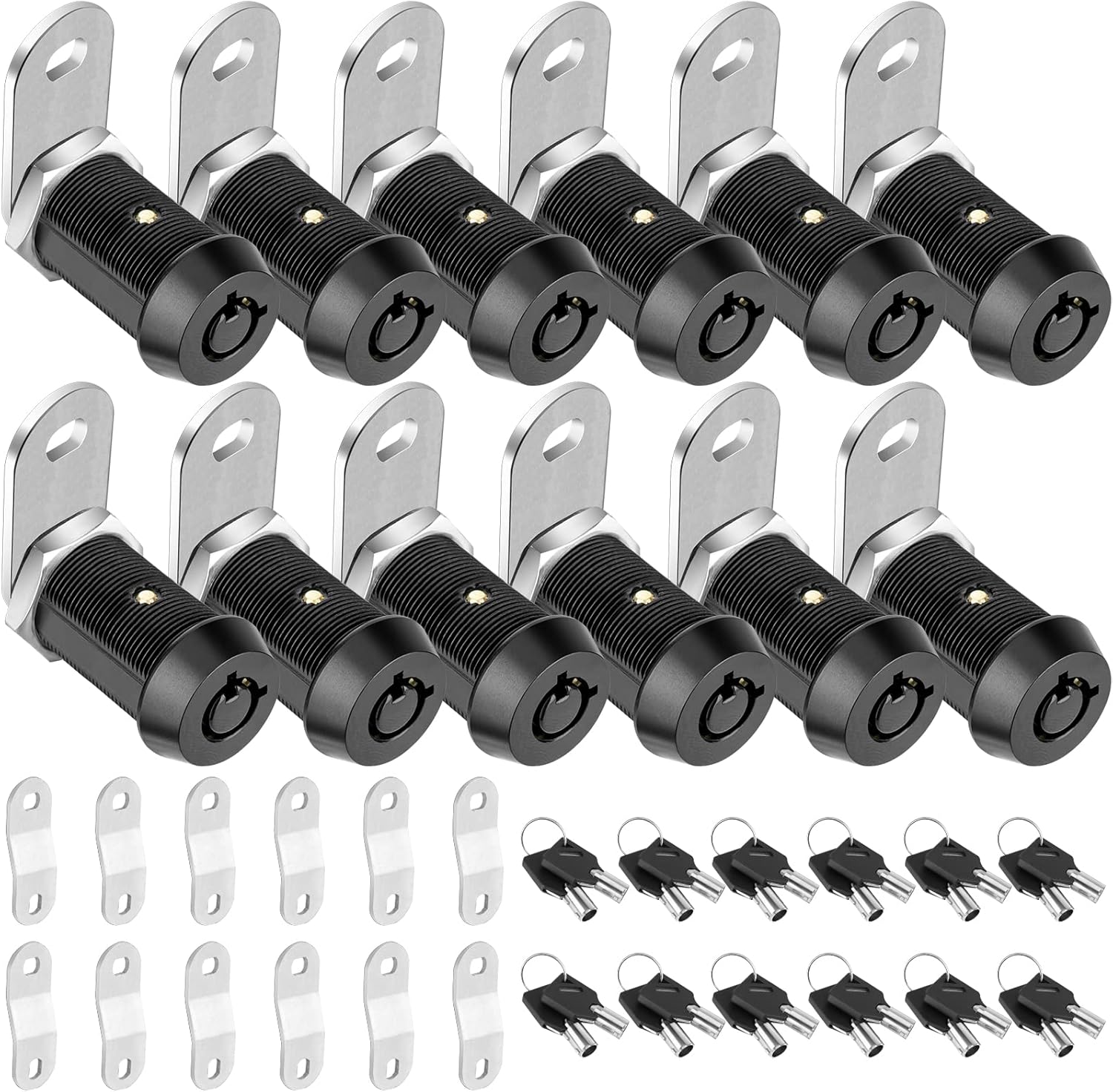PTEROMY 12 Pack Cabinet Lock with Keys for RV Storage Security