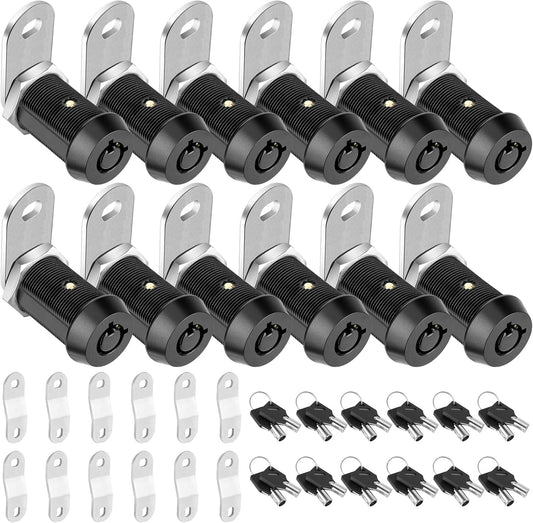 PTEROMY 12 Pack Cabinet Lock with Keys for RV Storage Security