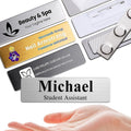 Custom Engraved Name Tag Badges 50PCS - Personalized ID for Staff