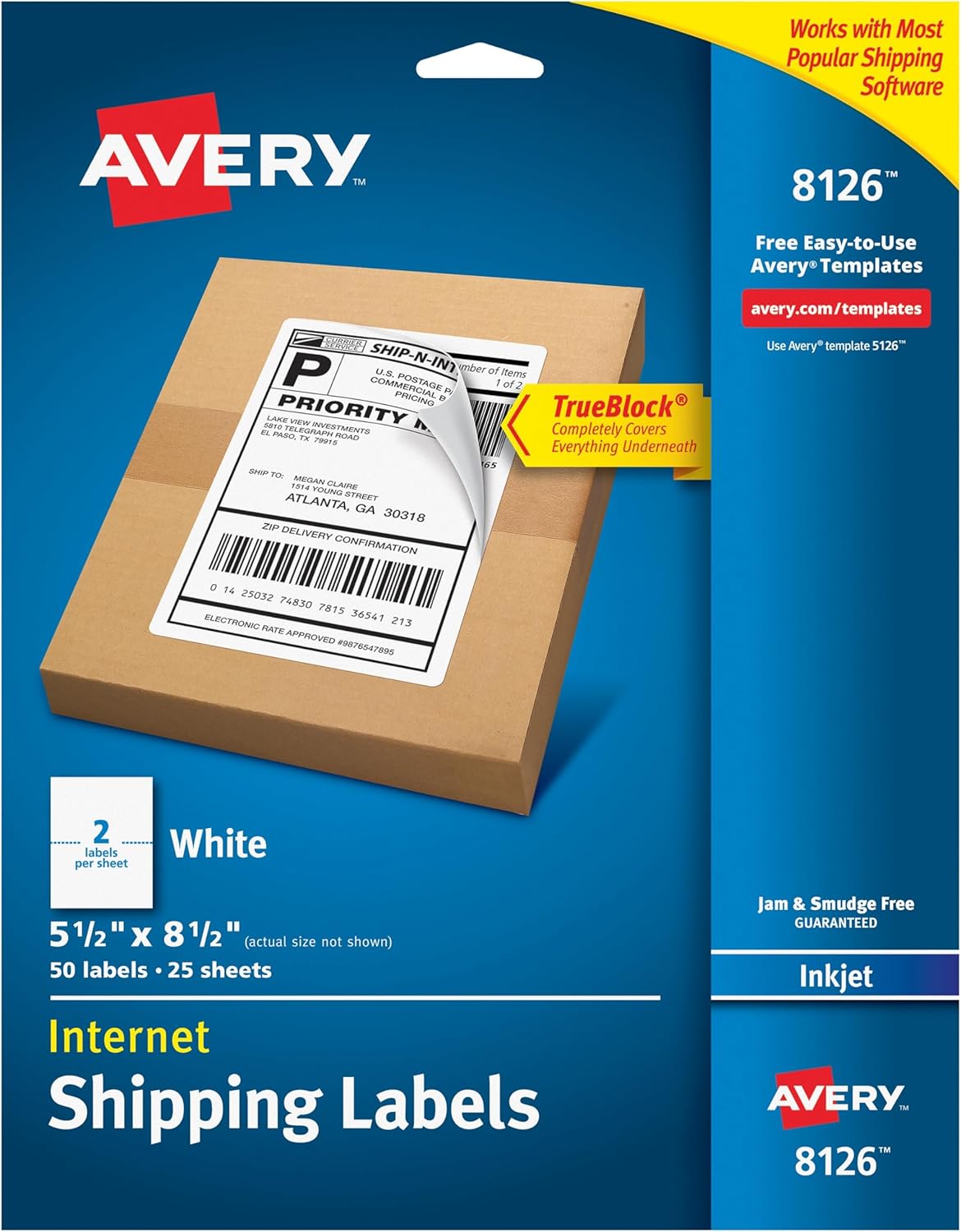 Avery Half-Sheet Printable Shipping Labels for Easy Organizing