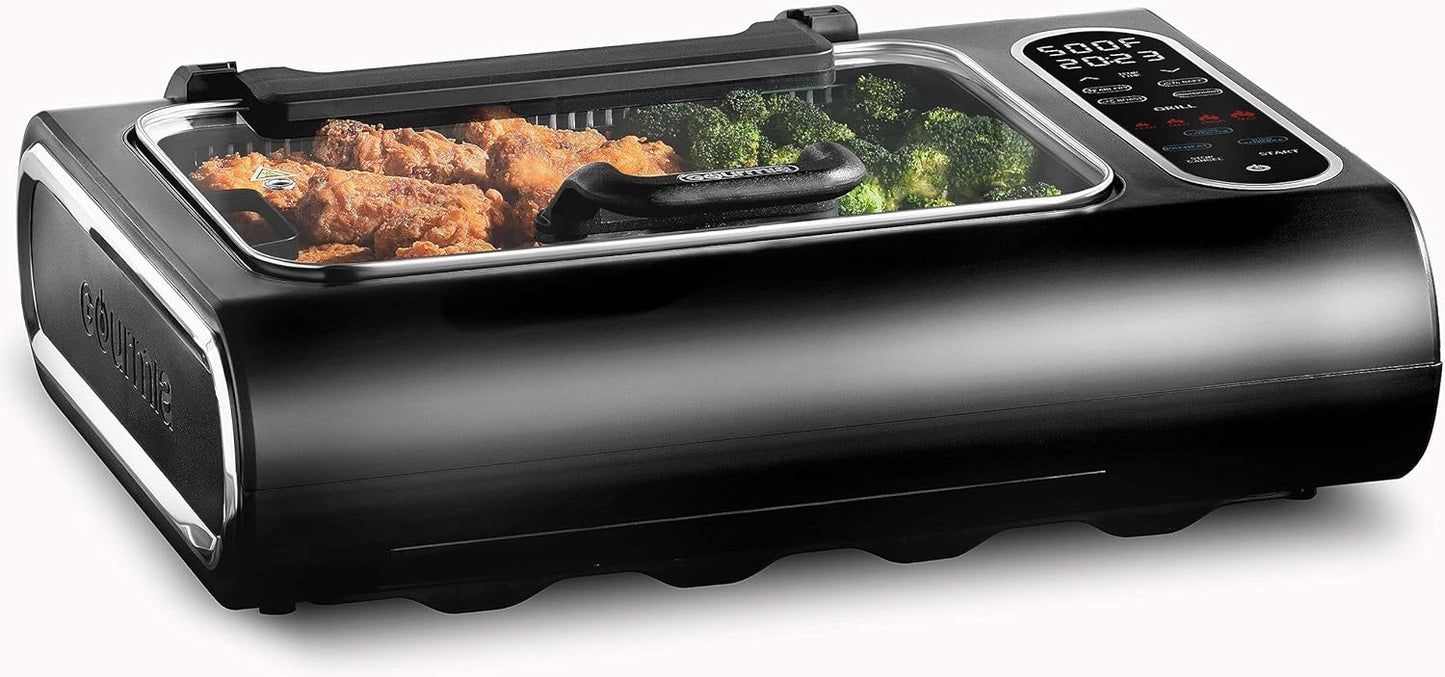 Gourmia Smokeless Indoor Grill - Nonstick & Air Fryer