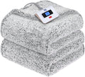 SEALY Electric Blanket Twin Size - Soft Sherpa Heated Throw