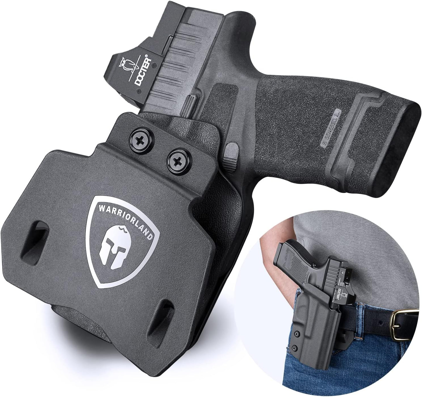 WARRIORLAND OWB Kydex Holster for Glock and Hellcat Models